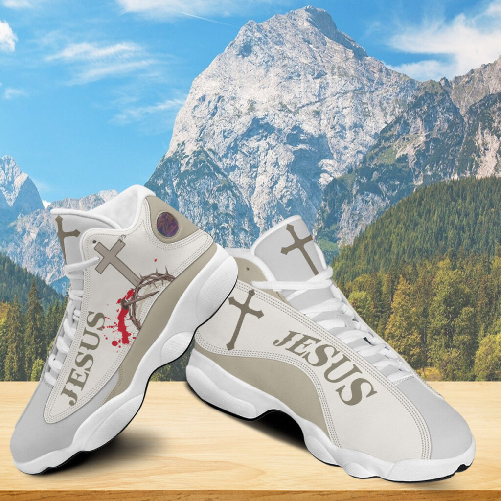 Jesus Crown Rose Basketball Shoes, Walk By Faith Basketball Shoes With Thick Soles, Cross And Rose Unisex Shoes, Christian Gifts Jesus Crown Rose Basketball Shoes, Walk By Faith Basketball Shoes With Thick Soles, Cross And Rose Unisex Shoes, Christian Gifts