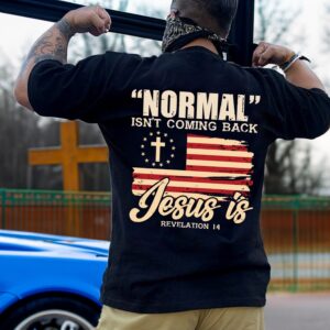 American Flag Patriotism Shirt Jesus Is Back Design Sweatshirt Hoodie Mug - Independence Day Gifts