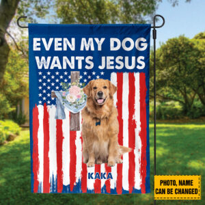 Golden Retriever American Flag Home & Garden Decor: Patriotic 4th of July & Dog Lover Gift