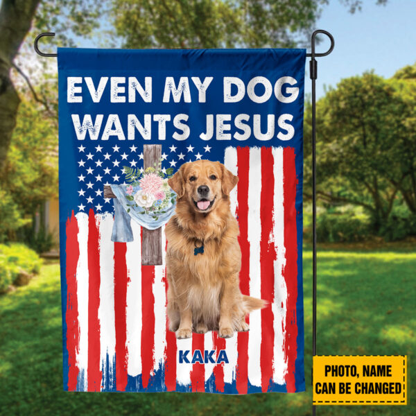 Golden Retriever American Flag Home & Garden Decor: Patriotic 4th of July & Dog Lover Gift
