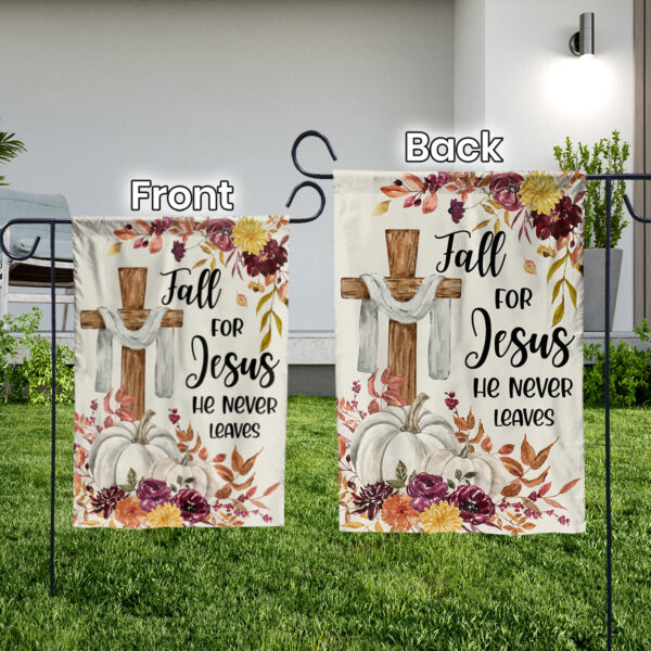 Fall For Jesus Outdoor Garden Flags – Thanksgiving & Autumn Decor