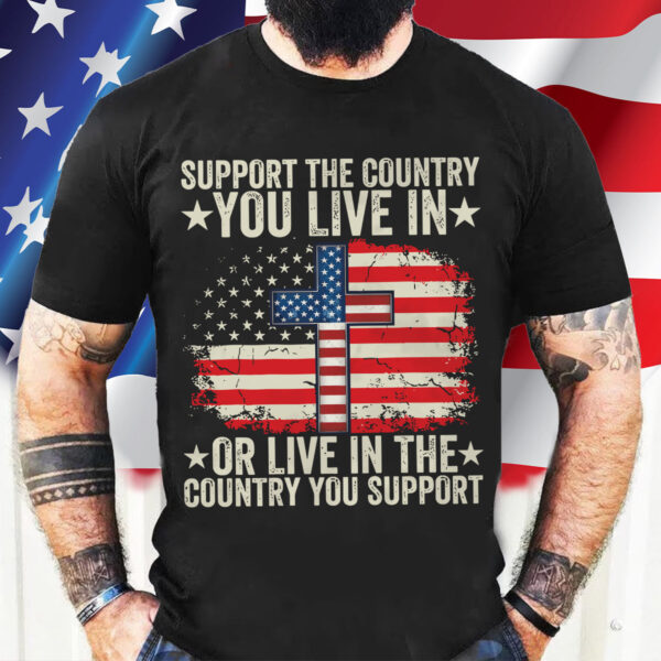 American Flag Jesus Cross Shirt – Patriotic Tee for Jesus Lovers & Country Supporters