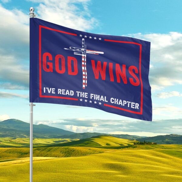 American Flag Jesus & God Wins Garden Flags – Patriotic Outdoor Decor Gifts