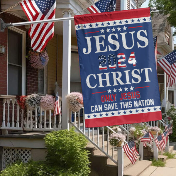 American Flag Jesus Christ Garden Flag Patriotic Outdoor Decor Gifts