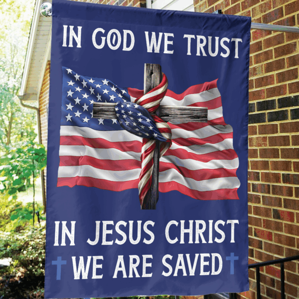 2024 Patriotic Jesus American Flag: In God We Trust Outdoor Decor Gift