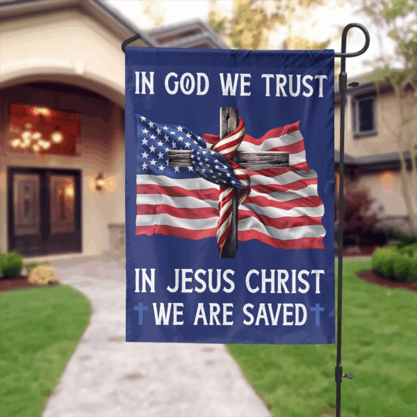 2024 Patriotic Jesus American Flag: In God We Trust Outdoor Decor Gift
