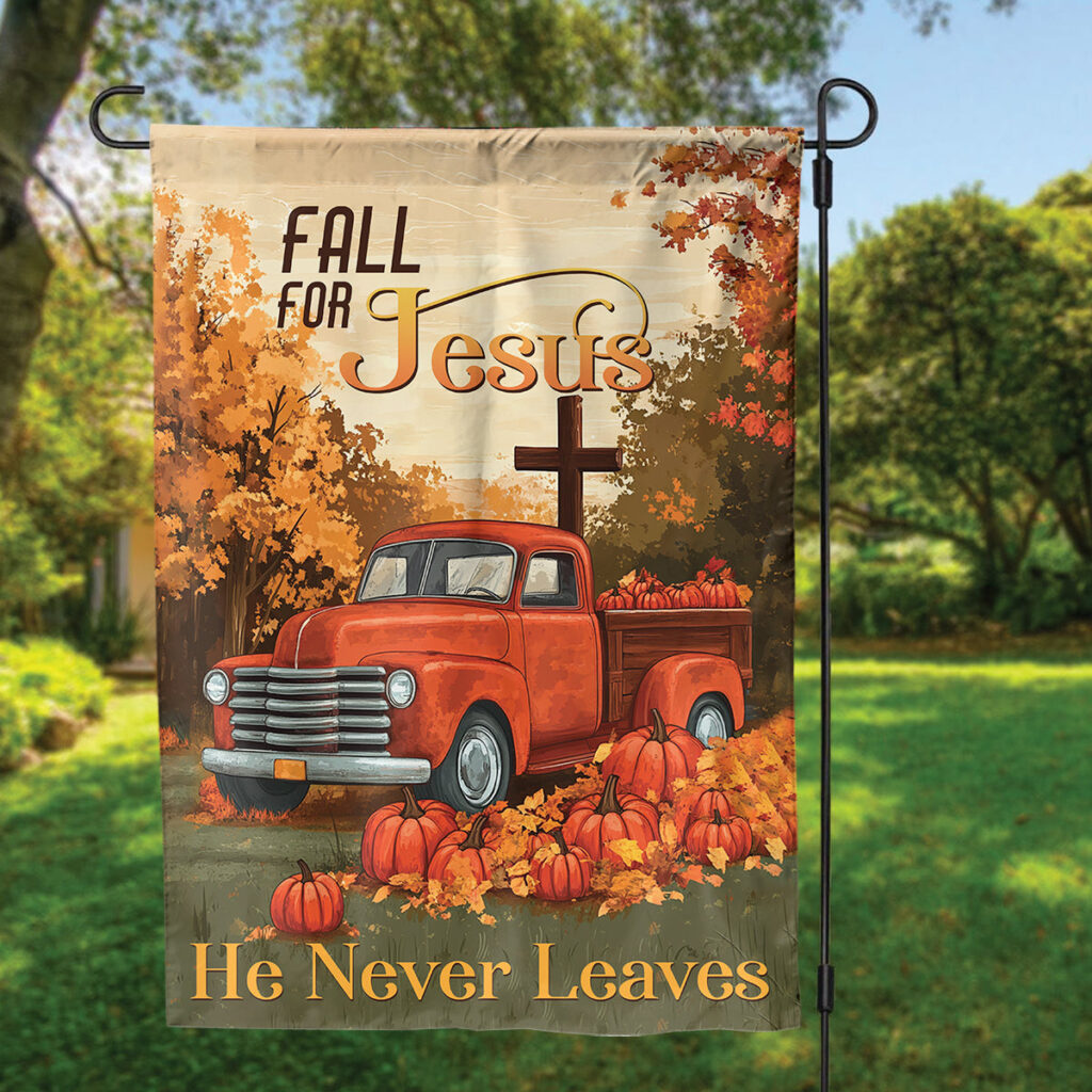 Thanksgiving Pumpkin Jesus Cross & Fall For Jesus Garden Flag Set – Perfect Jesus Lover Gift Thanksgiving Pumpkin Jesus Cross & Fall For Jesus Garden Flag Set – Perfect Jesus Lover Gift