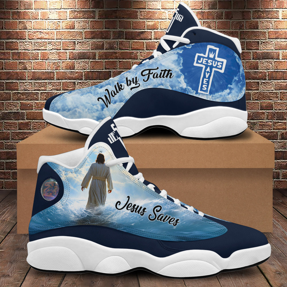 Jesus Walk By Faith Basketball Shoes, Jesus Saves Running Shoes, Christian Faith Religion Gifts For Men Women Jesus Walk By Faith Basketball Shoes, Jesus Saves Running Shoes, Christian Faith Religion Gifts For Men Women