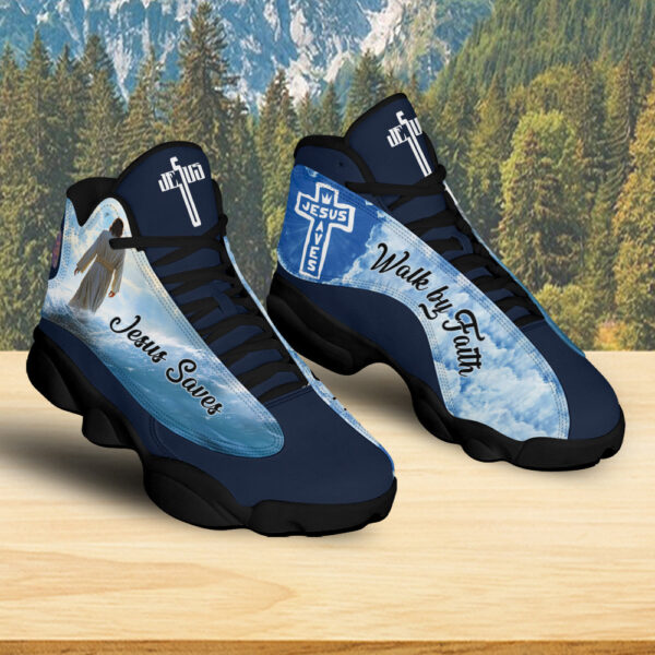 Jesus Walk By Faith Basketball Shoes, Jesus Saves Running Shoes, Christian Faith Religion Gifts For Men Women