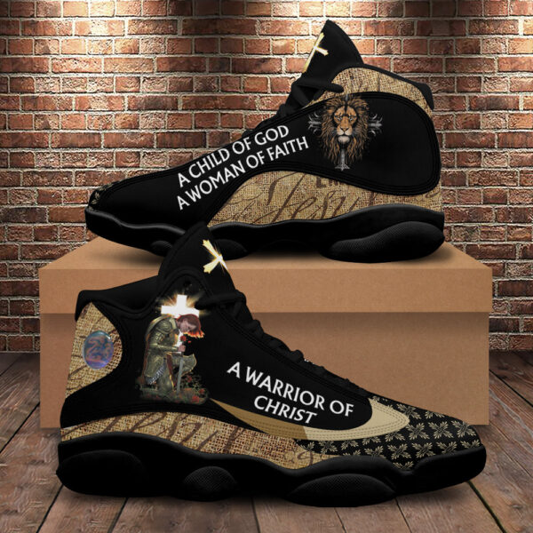 Jesus Basketball Shoes, A Child Of God A Warrior Of Christ, Christian Unisex Sneaker, Religious Gift, Christian Footwear