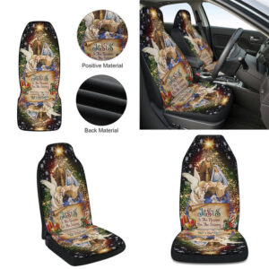 Jesus Christmas Cars Seat Cover - Festive Car Decor Gift 1