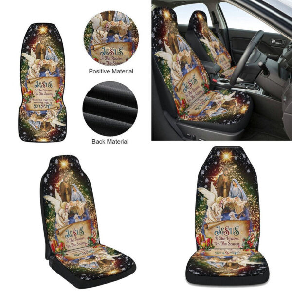 Jesus Christmas Cars Seat Cover – Festive Car Decor Gift