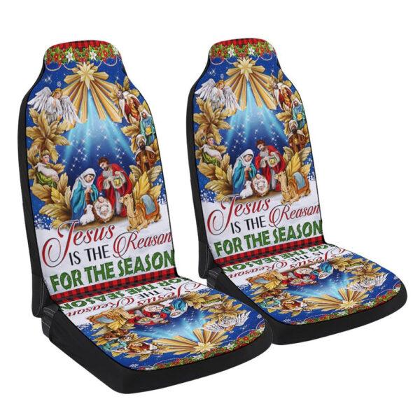 Jesus Christmas Car Seat Cover: Holy Night Nativity Gift