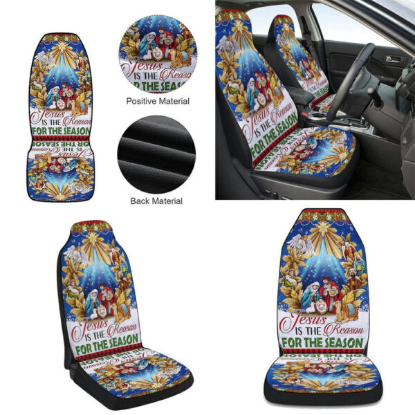 Jesus Christmas Car Seat Cover: Holy Night Nativity Gift