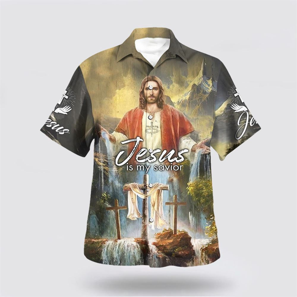 Christian Hawaiian Shirt: Jesus Is My Savior 2 Aloha Shirt Christian Hawaiian Shirt: Jesus Is My Savior 2 Aloha Shirt