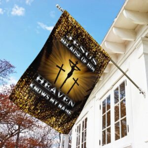 Christian Jesus House Flags: Heavenly Scripture Garden Banner