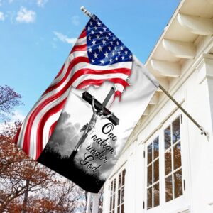 Jesus Christian Cross American House Flag Set Christian & Scripture Garden Banner