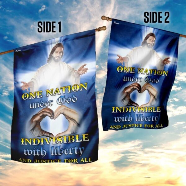 Jesus Christ House Flag – Outdoor Religious Christian Scripture Garden Banner