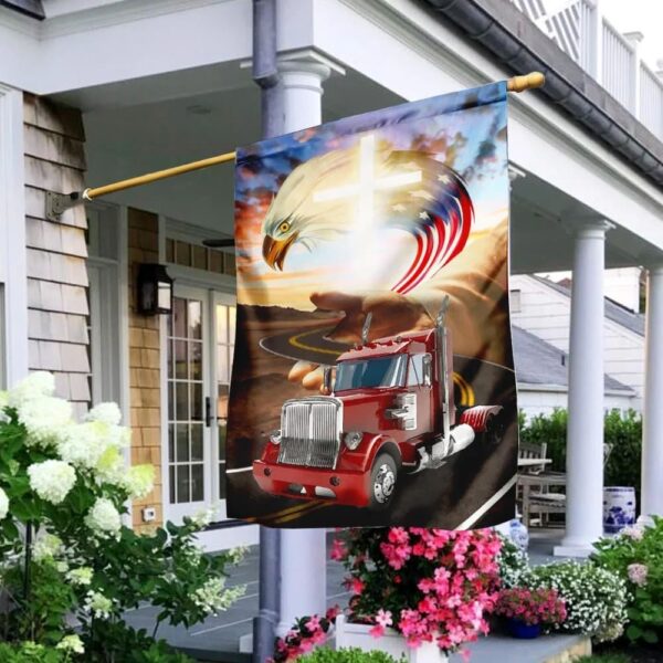 Jesus Take The Wheel House Flag – Christian Scripture Garden Banner