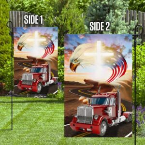 Jesus Take The Wheel House Flag - Christian Scripture Garden Banner 3