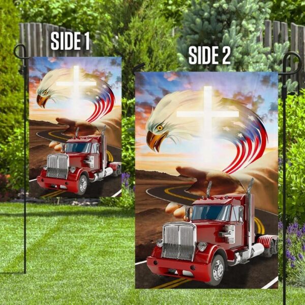 Jesus Take The Wheel House Flag – Christian Scripture Garden Banner