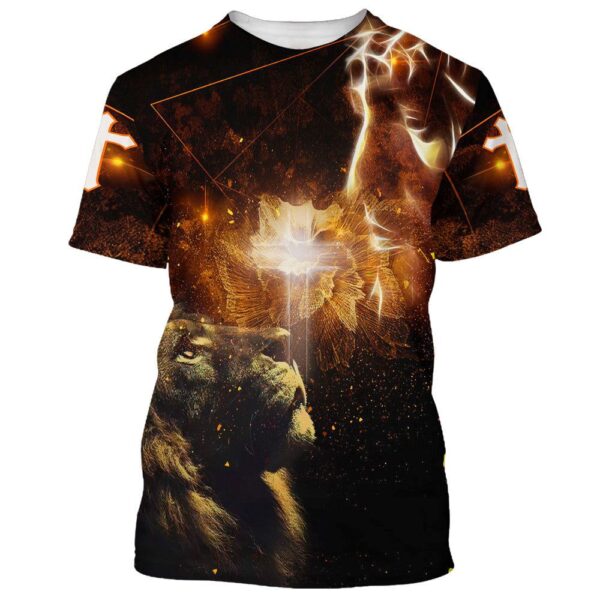 Jesus & Lion of Judah 3 All Over Print 3D T-Shirt – Perfect Christian Gift