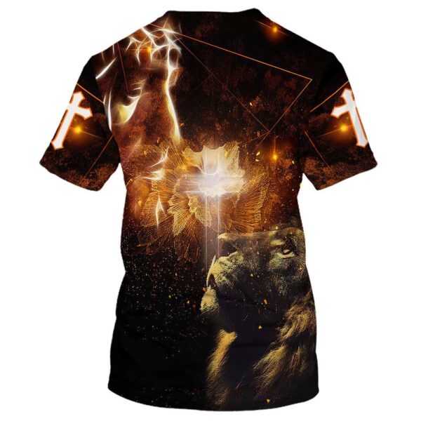 Jesus & Lion of Judah 3 All Over Print 3D T-Shirt – Perfect Christian Gift