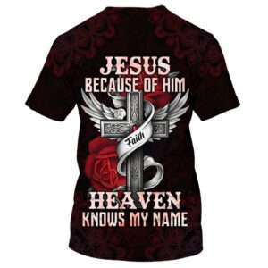 Heavenly Jesus All Over Print 3D T-Shirt - Perfect Gift for Christians 1