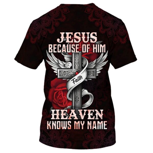 Heavenly Jesus All Over Print 3D T-Shirt – Perfect Gift for Christians