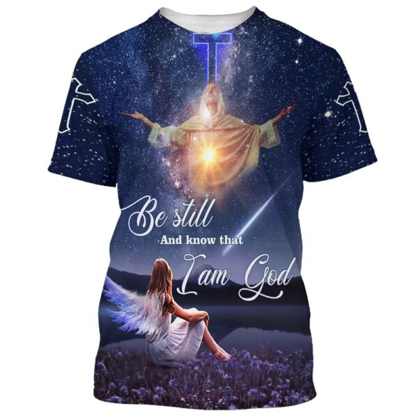 Jesus Be Still All Over Print 3D T-Shirt – Gift for Christian Jesus Shirt
