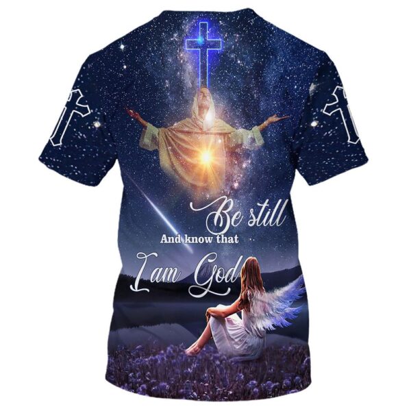 Jesus Be Still All Over Print 3D T-Shirt – Gift for Christian Jesus Shirt