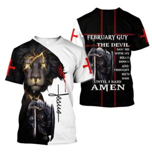 February Guy Jesus All Over Print 3D T-Shirt - Gift for Christian