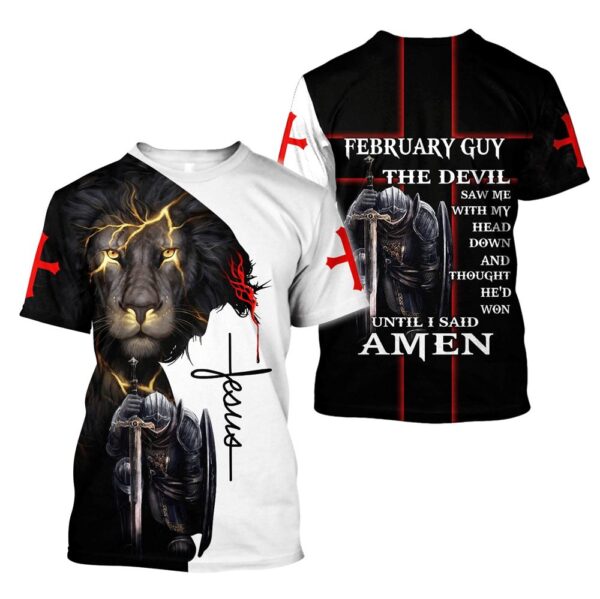 February Guy Jesus All Over Print 3D T-Shirt – Gift for Christian