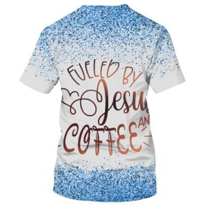 Jesus and Coffee All Over Print 3D T-Shirt: Perfect Gift for Christians 1