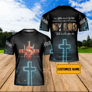 Personalized Jesus Christ Miracle Worker Galaxy 3D T-Shirt - Perfect Christian Gift