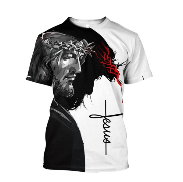 Christian Faith 3D Jesus All Over Print T-Shirt – Ideal Gift for Christians