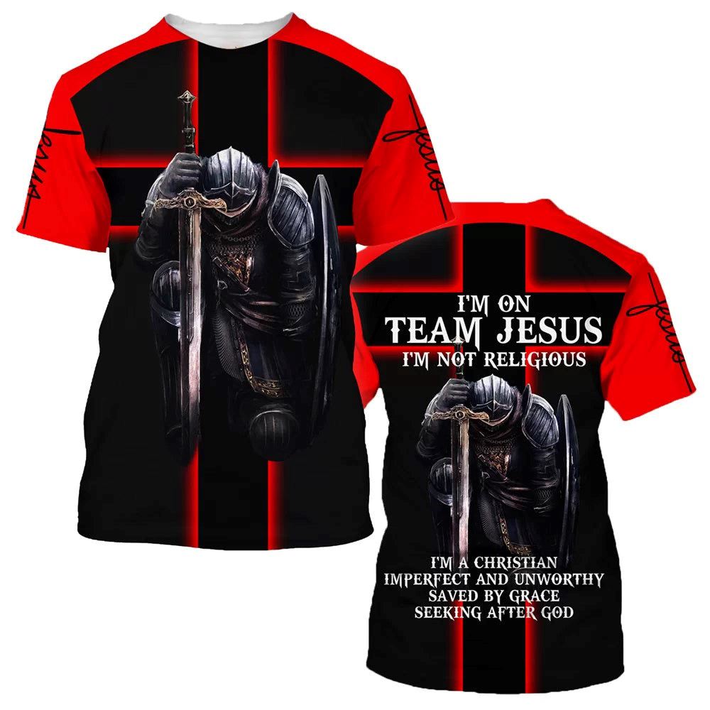 Warrior of God Team Jesus 3D T-Shirt for Men & Women – Christian Faith Shirt Warrior of God Team Jesus 3D T-Shirt for Men & Women – Christian Faith Shirt