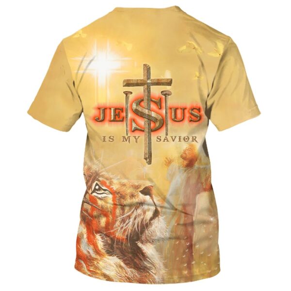 Jesus Lion All Over Print 3D T-Shirt: Christian Faith Shirt for Men and Women