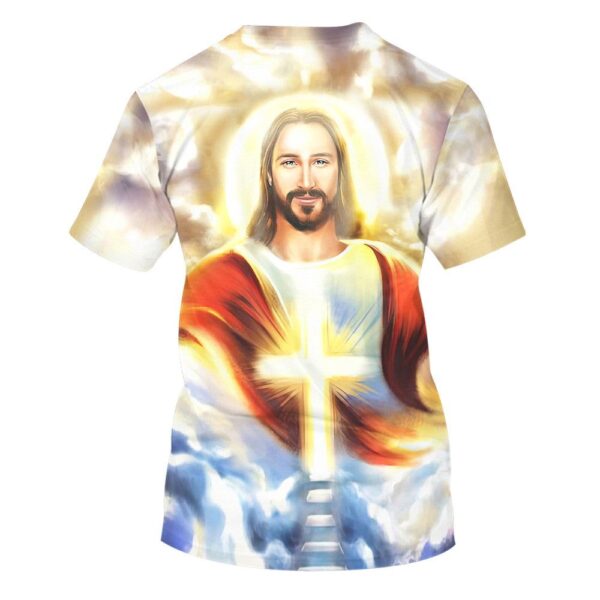 Jesus Is My Savior Cross 3D T Shirt – Christian Faith Shirt for Men and Women