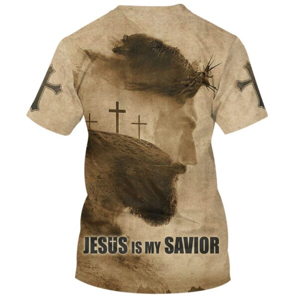 Jesus Is My Savior Cross All Over Print 3D T-Shirt – Christian Faith Shirt for Men and Women