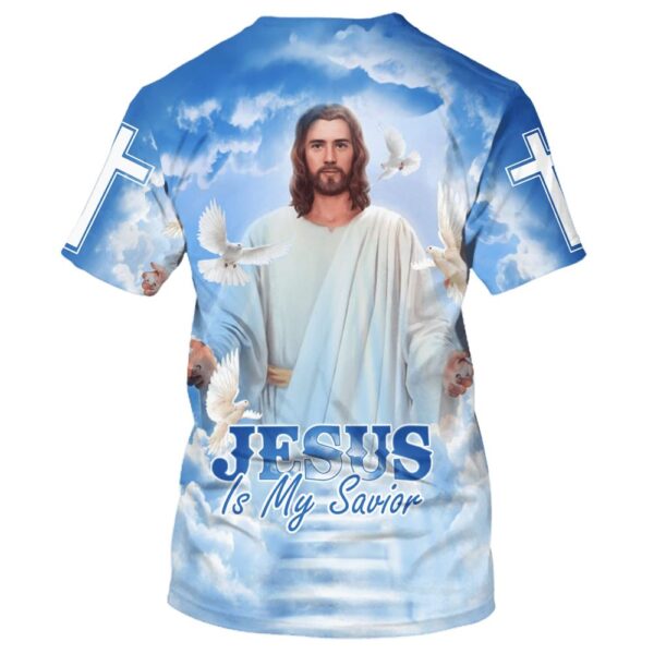 Jesus Is My Savior Christian Cross Dove All Over Print 3D T Shirt – Men & Women – Faith Shirt