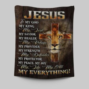 Lion of Judah Jesus Tapestry Prints - Christian Inspirational Art