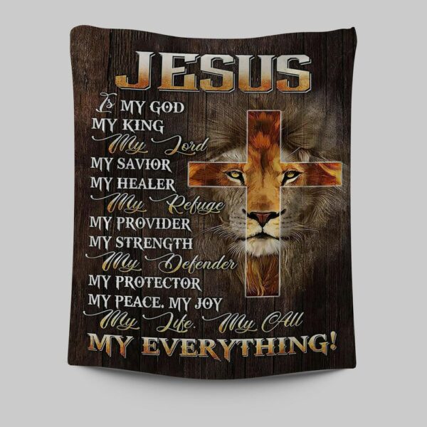 Lion of Judah Jesus Tapestry Prints – Christian Inspirational Art