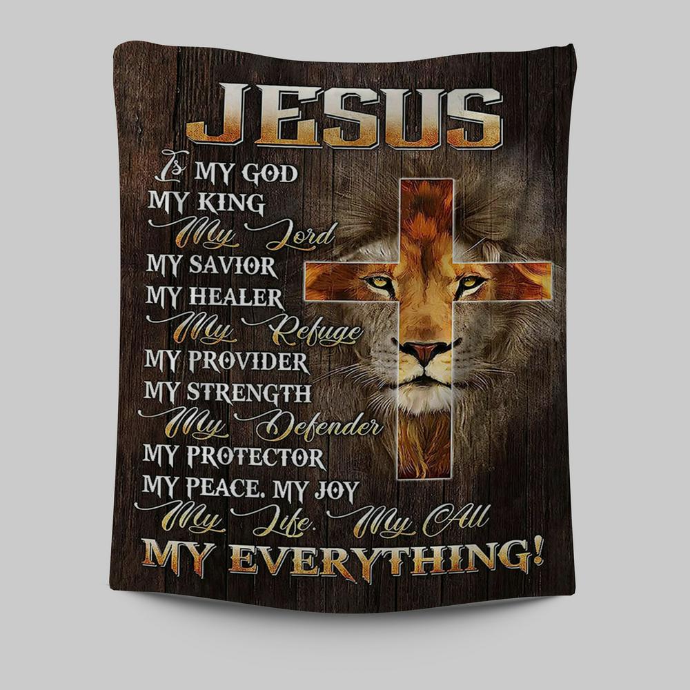 Lion of Judah Jesus Tapestry Prints – Christian Inspirational Art Lion of Judah Jesus Tapestry Prints – Christian Inspirational Art