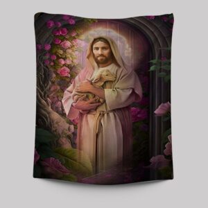 Jesus Lamb Tapestry Pictures: Christian Indoor Wall Tapestries & Art Prints