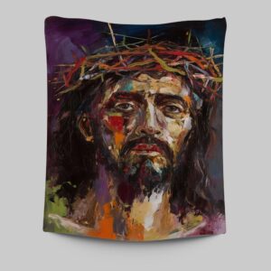 Jesus Art Tapestry Prints - Christian Wall Decor for Home - Jesus Tapestry Art Collection