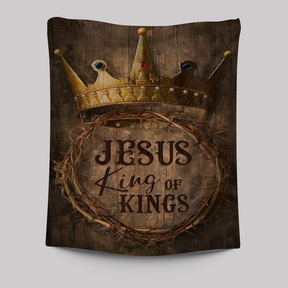 Crown of Thorns Jesus King of Kings Tapestry – Religious Wall Art for Home Decor Crown of Thorns Jesus King of Kings Tapestry – Religious Wall Art for Home Decor