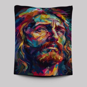Jesus Tapestry Art - Christian Wall Decor - Portrait Of Jesus Tapestry Prints