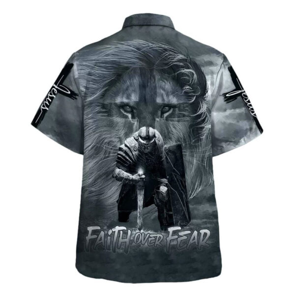 Armor of God Men s Hawaiian Shirt Faith Over Fear Christian Gift