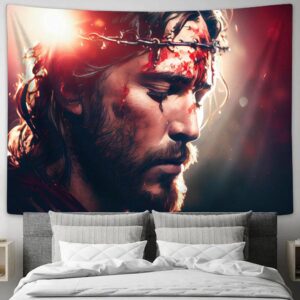 Jesus Christ Tapestry Pictures - Faith Art for Christian Wall Decor